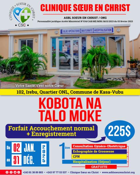Campagne de Maternit en cours  la Clinique Sur en Christ